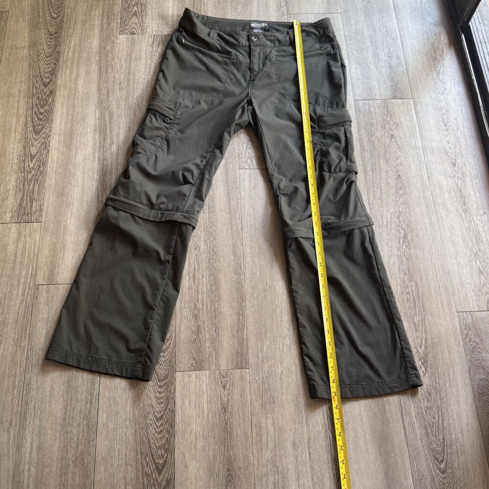 REI Co-Op Women Sz 10P Pants Gorpcore Convertible Olive Green Outdoor Hike Cargo - Picture 5 of 11